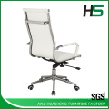 High quality white leather modern dining chairs